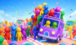 Bus Traffic Color Jam