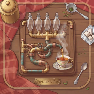 Pipe Line Puzzle Tea