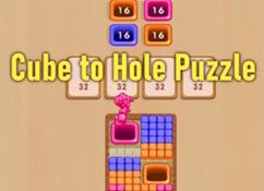 Cube To Hole Puzzle