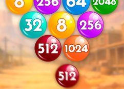 Number Bubble Shooter Wild West