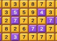 Numbers matching combinations in a row